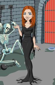 Kim's Yahoo Avatar, as a Mistress of the Dark. ;-)